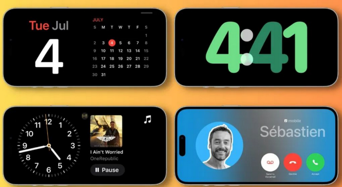 芒市苹果手机维修分享iOS17横屏充电待机显示有什么好处 