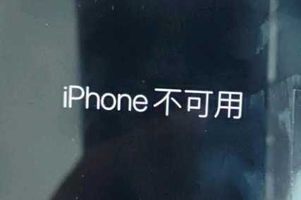 芒市苹果服务网点分享锁屏界面显示“iPhone 不可用”如何解决 