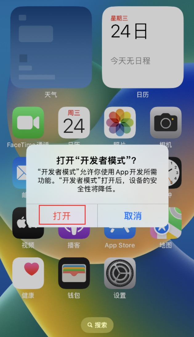 芒市苹果手机维修分享如何打开开发者模式 