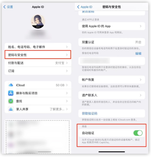 芒市苹果手机维修分享iOS 16 自动验证功能开启方法 