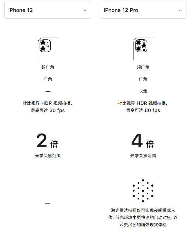 芒市苹果手机维修分享苹果 iPhone 12 与 iPhone 12 Pro 选哪款 